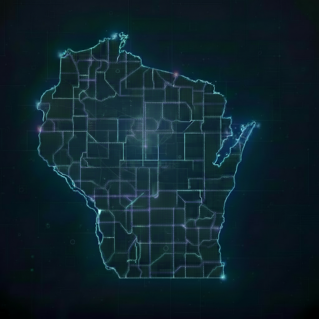 Wisconsin service area map showing all counties